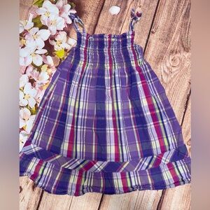 Vibrant Plaid Al & Ray Kids Casual Dress